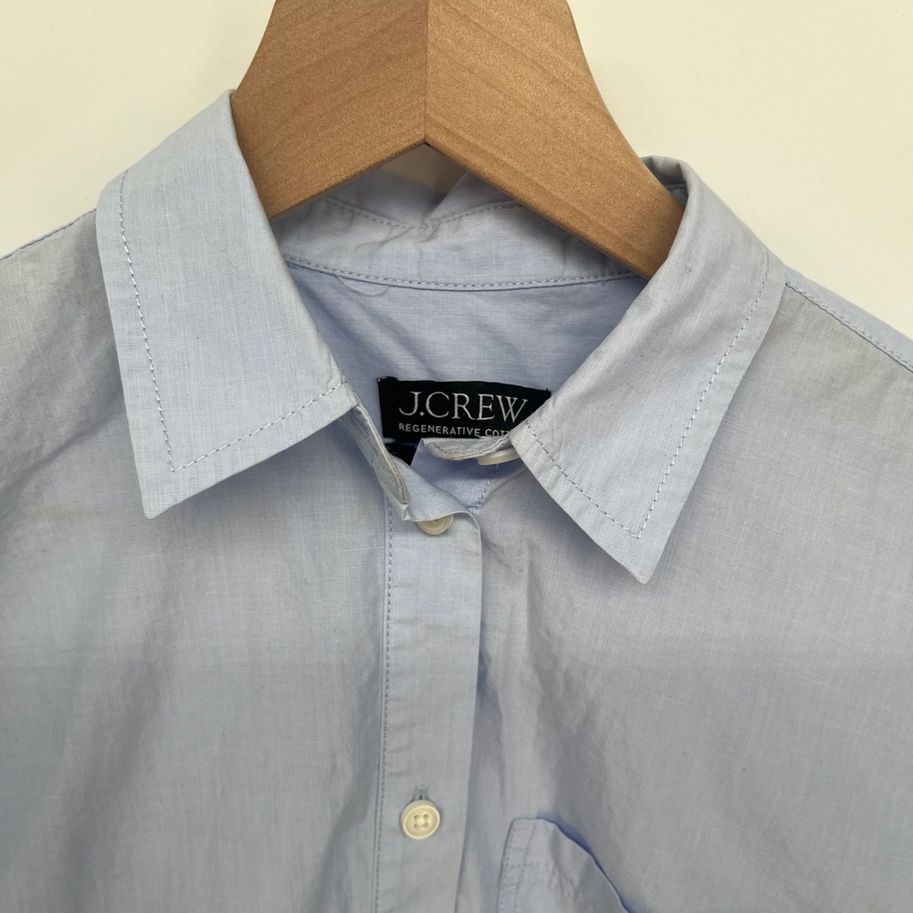 J. Crew Garçon classic shirt in cotton poplin Button Down Women 2 Blue BY715